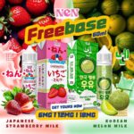 NEN Freebase 60ml Japanese Strawberry Milk / Korea Melon Milk